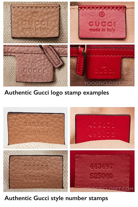 authentic gucci tag.